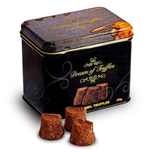 Chocolade truffels met verpakking